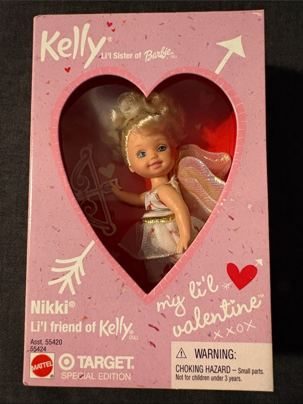 Mattel Kelly Nikki Li’l Sister of Barbie Valentine Target Special Edition NIB